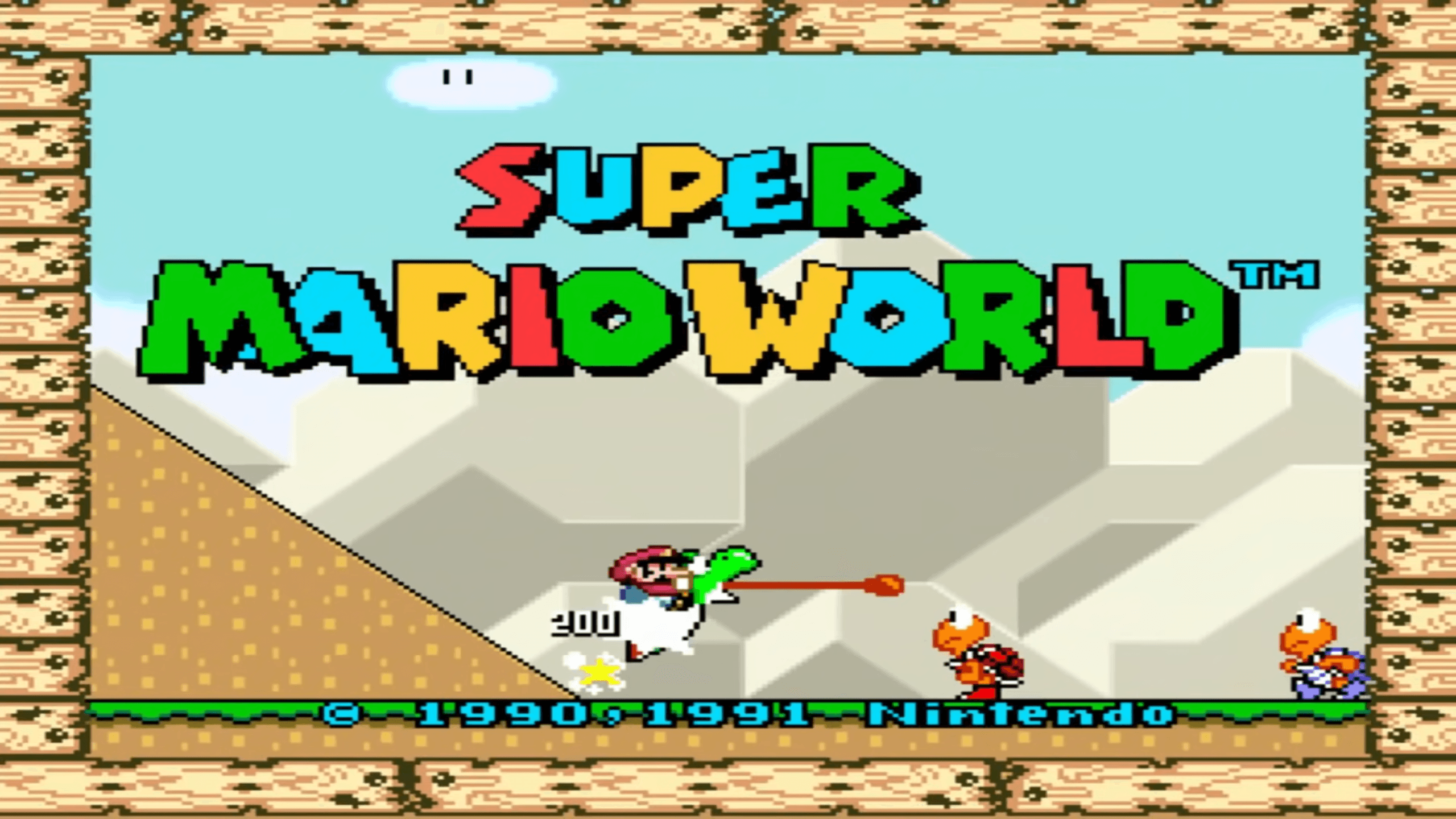 SNES Super Mario World game